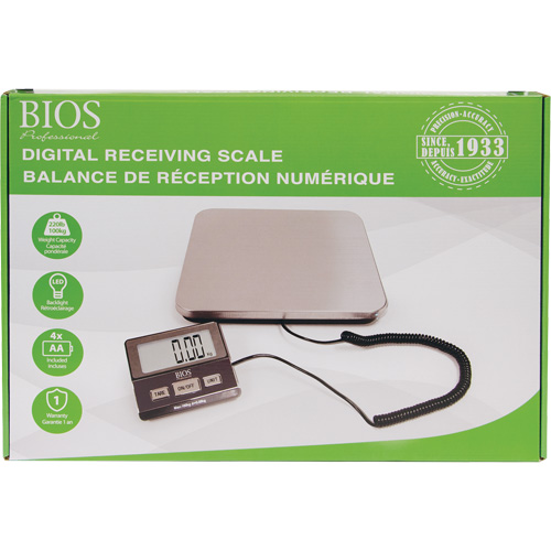 Balance de r&eacute;ception num&eacute;rique, Capacit&eacute; 220 lb, Graduations 1 lb NTL Industrial