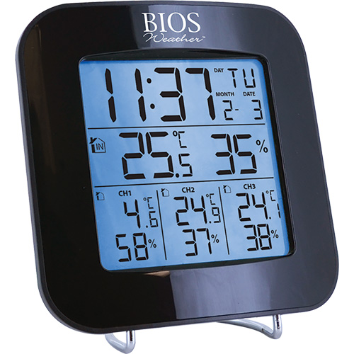 Station m&eacute;t&eacute;orologique sans fil avec 3 capteurs, Sans contact, Num&eacute;rique, 40-158°F (-40-70°C) NTL Industrial