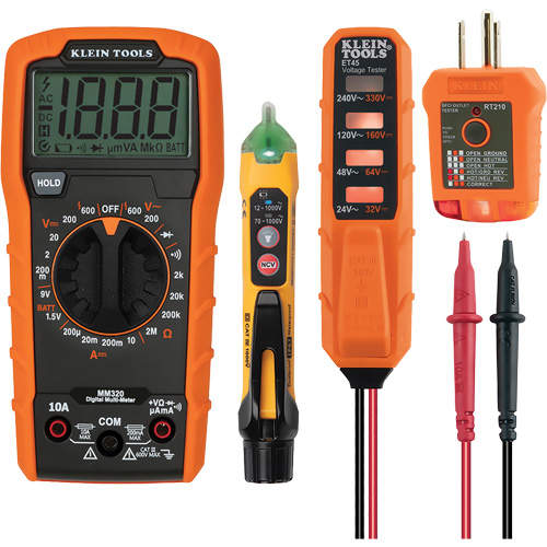 Trousse dessai &eacute;lectrique avec multim&egrave;tre num&eacute;rique NTL Industrial