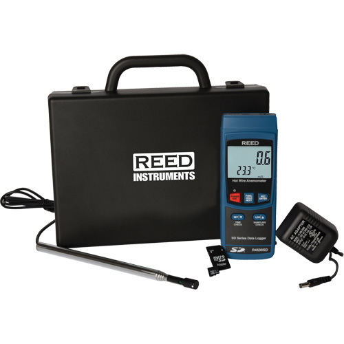 Hot Wire Thermo-Anemometer Kit, Data Logging, 0.4 - 30 m/sec Air Velocity Range NTL Industrial