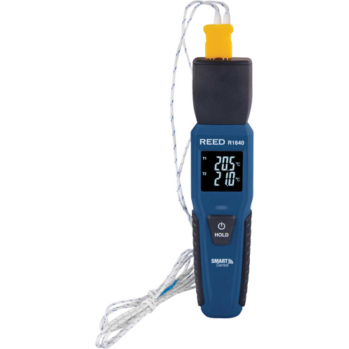 Bluetooth Smart Series Thermocouple Thermometer, Contact, Digital, -328-2501°F (-200-1372°C) NTL Industrial