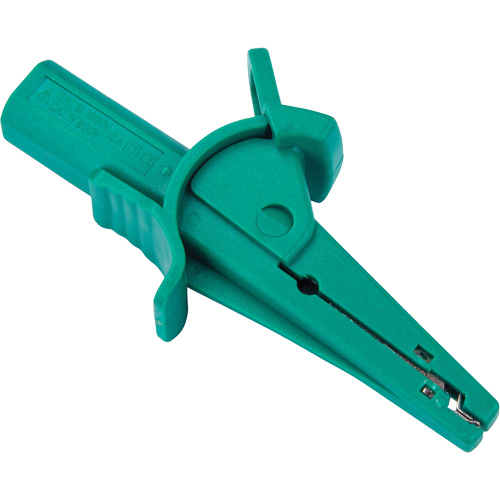 Pince crocodile verte pour le v&eacute;rificateur disolement haute tension R5002 NTL Industrial