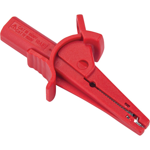 Pince crocodile rouge pour le v&eacute;rificateur disolement haute tension R5002 NTL Industrial