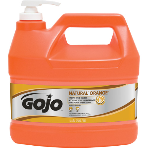 Nettoyant &agrave; mains Natural Orange, Cr&egrave;me, 3,78 L, Cruche, Agrumes/Orange NTL Industrial