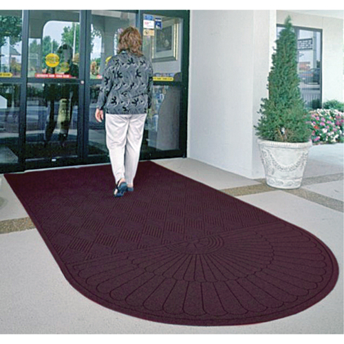 Waterhog&reg; Eco Matting, Wiper/Scraper, 3' x 10' x 3/8", Maroon NTL Industrial