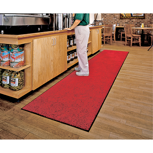 Tapis ColorStar, Essuie-pieds, 3' x 5' x 3/8", Rouge/noir NTL Industrial