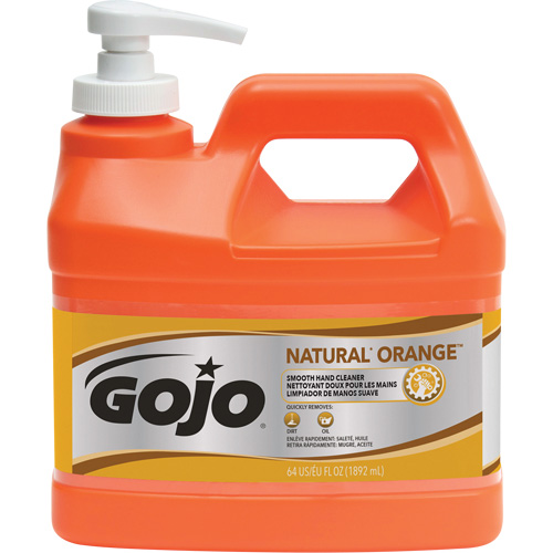 Nettoyant &agrave; mains Natural Orange, Cr&egrave;me, 1,89 L, Bouteille &agrave; pompe, Agrumes/Orange NTL Industrial