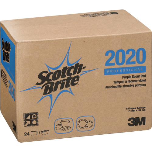 Scotch-Brite Purple Scour Pad, 4-1/2" L x 2-4/5" W NTL Industrial
