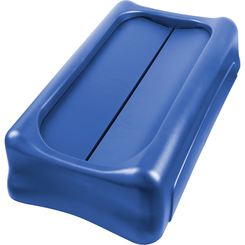 Slim Jim&reg; Waste Receptacle Lid, Swing Lid, Plastic, Fits Container Size: 22" x 11" NTL Industrial