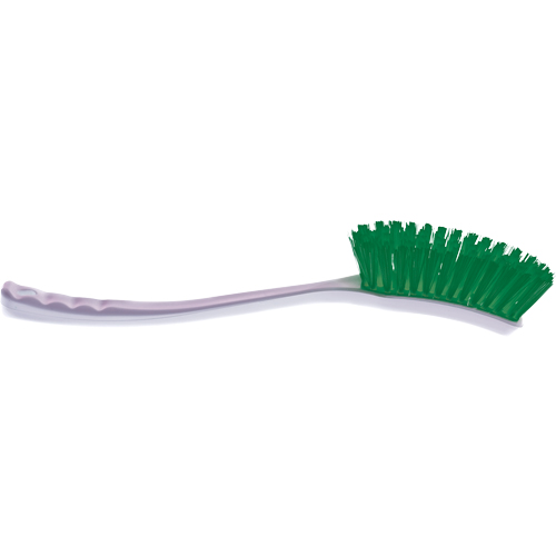 General Purpose Utility Brushes, Stiff Bristles, 16" Long, Green NTL Industrial
