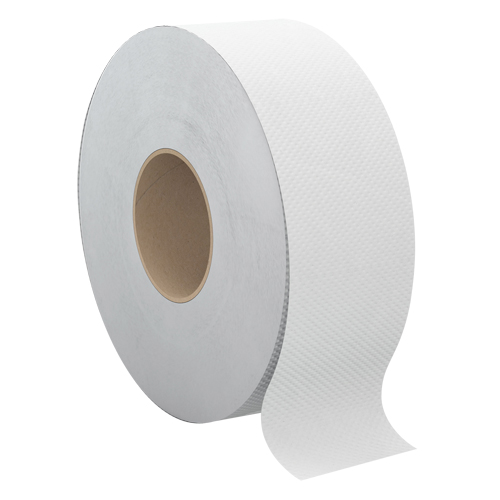 Pro Select&reg; Toilet Paper, Jumbo Roll, 2 Ply, 900' Length, White NTL Industrial