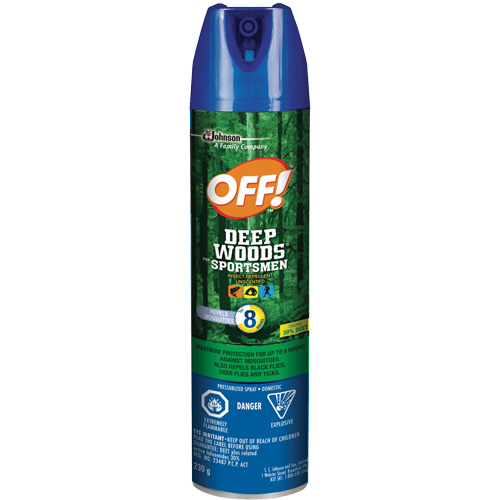 Insectifuge pour sportifs Off! R&eacute;gions sauvages, DEET &agrave; 30 %, A&eacute;rosol, 230 g NTL Industrial