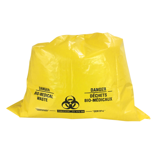 Sure-Guard Bio-Medical Waste Liners, Bio-Hazard, 38" L x 30" W, 2 mils NTL Industrial