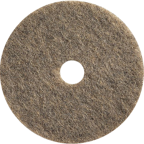 Tampons pour l'entretien des planchers, 21", Brunissage, Brun NTL Industrial