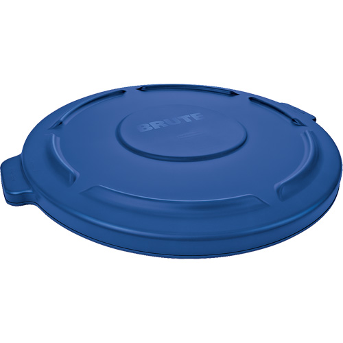 Couvercle rond pour poubelle Brute, Couvercle plat, Plastique, Convient aux contenants 22-1/4" dia. NTL Industrial