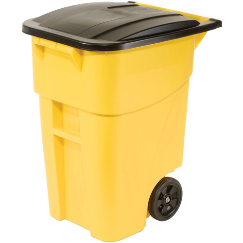 BRUTE&reg; Roll-Out Container, Curbside, Plastic, 50 US gal. NTL Industrial