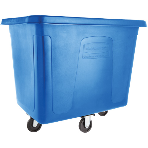 Cube Truck, Black Recycled Plastic, 38" L x 26" W x 28" H, 8 cu. Ft Volume, 300 lbs. Capacity NTL Industrial