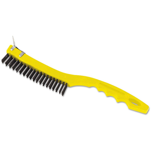 Brosses &agrave; manche long, Acier, 3 x 19 rangs de fils, Longueur 14" NTL Industrial