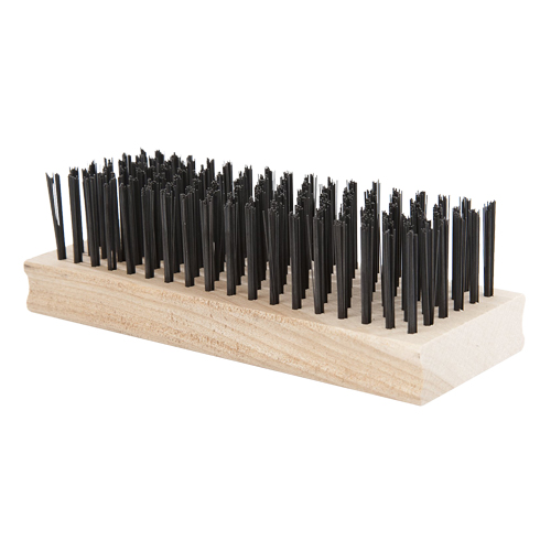 Scratch Brush, Steel, 18 x 6 Wire Rows, 6" Long NTL Industrial