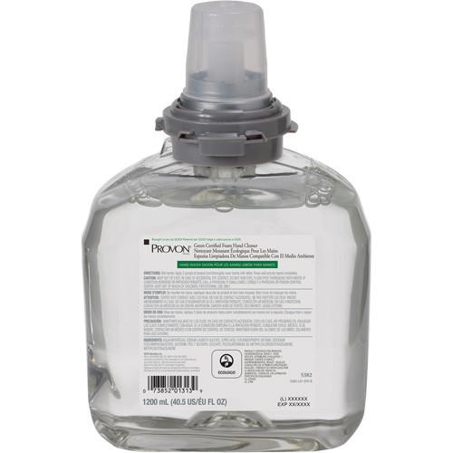 Green Certified Hand Soap for PROVON&reg; TFX Dispenser, Foam, 1200 ml, Scented NTL Industrial