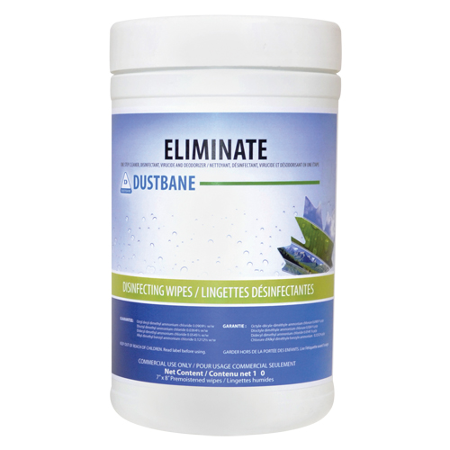 Eliminate Virucide Wipes, 7" x 8", 180 Count NTL Industrial
