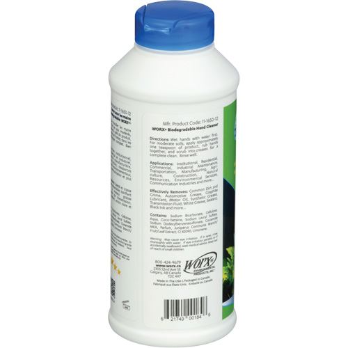 Nettoyant pour les mains biod&eacute;gradable, Poudre, 0,406 lb, Bouteille, Parfum&eacute; NTL Industrial