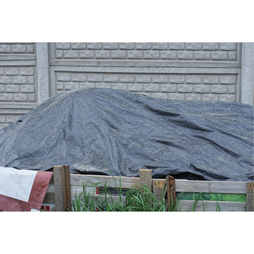 Tarp, Light Industrial Duty, Black, 6' x 8' x 8 mils NTL Industrial