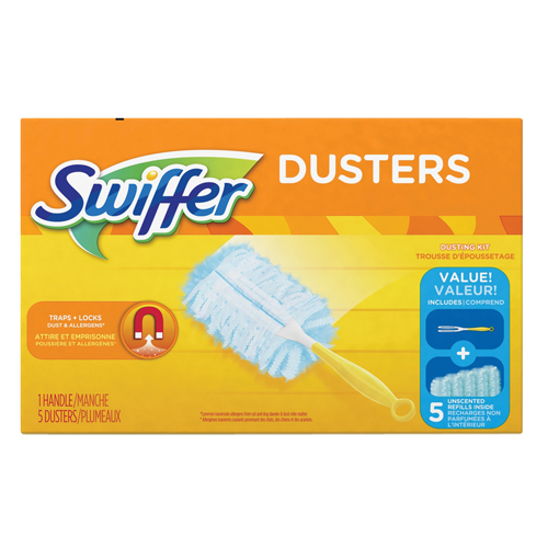 Duster Kit, Slip On Style, Microfibre, 5" L x 3-1/2" W NTL Industrial
