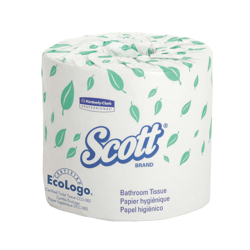 Scott&reg; Toilet Paper, 1 Ply, 550 Sheets/Roll, 403' Length, White NTL Industrial