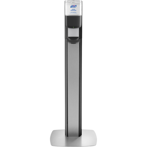 Messenger ES8 Silver Panel Floor Stand with Dispenser NTL Industrial