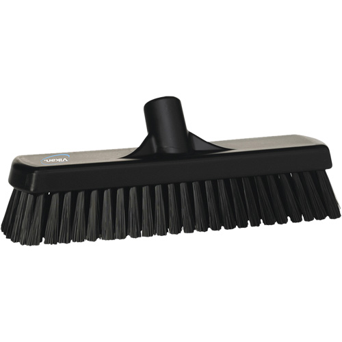 Balai-brosse pour planchers et mur, Crins Ferme, 12", Polyester, Noir NTL Industrial
