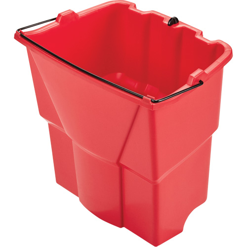 Seau optionnel Wavebrake pour eau sale, Capacit&eacute; de 4.5 gal. US (18 pintes), Rouge NTL Industrial