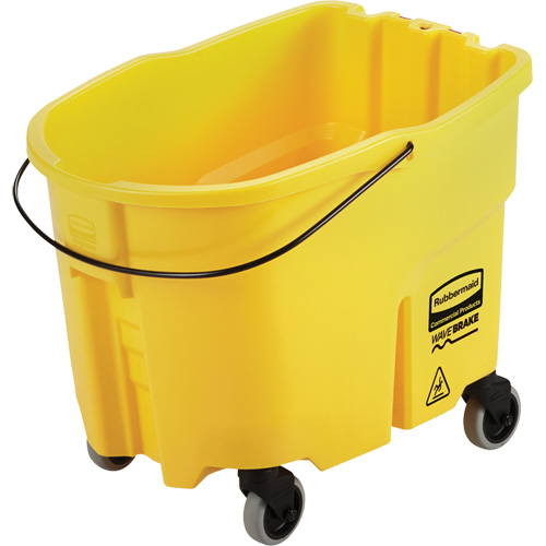Seau pour vadrouille Wavebrake, Capacit&eacute; de 8.75 gal. US (35 pintes), Jaune NTL Industrial