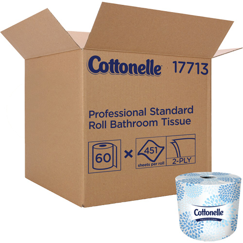Papier hygi&eacute;nique Kleenex Cottonelle, 2 Pli, 451 Feuilles/Rouleu, Longueur 150', Blanc NTL Industrial