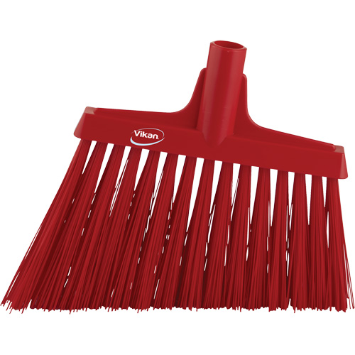T&ecirc;te de balai oblique, Crins Extra-ferme, 12", Polyester, Rouge NTL Industrial