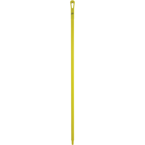 Ultra Hygiene Handle, Broom/Scraper/Squeegee, Yellow, Ergonomic, 59" L NTL Industrial
