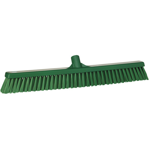 Balai-brosse &agrave; soies combin&eacute;es, Crins Cors&eacute;/Fin, 24", Polyester, Vert NTL Industrial