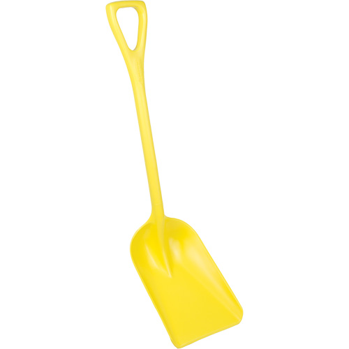 Pelle hygi&eacute;nique monopi&egrave;ce, Lame 10" x 6", Longueur de 37-1/2", Plastique, Jaune NTL Industrial
