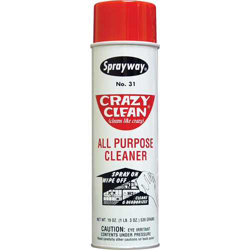 Crazy Clean&reg; All Purpose Cleaner, 20 oz., Aerosol Can NTL Industrial