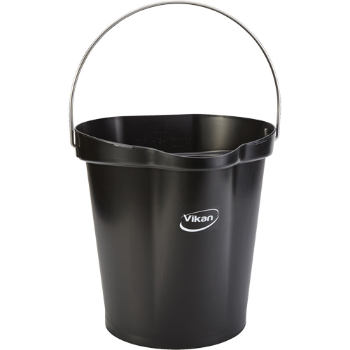 Food Hygiene Bucket, Black, 3 US gal. NTL Industrial