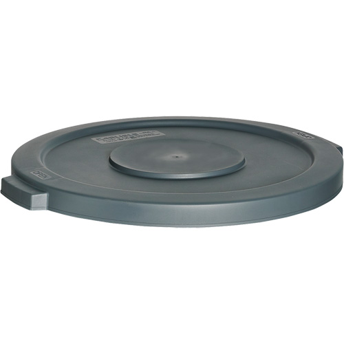 Waste Container Lid, Flat Lid, Plastic, Fits Container Size: 24" Dia. NTL Industrial