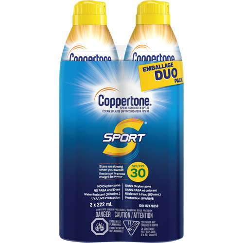 Sport&reg; Water Resistant Sunscreen, SPF 30, Aerosol NTL Industrial