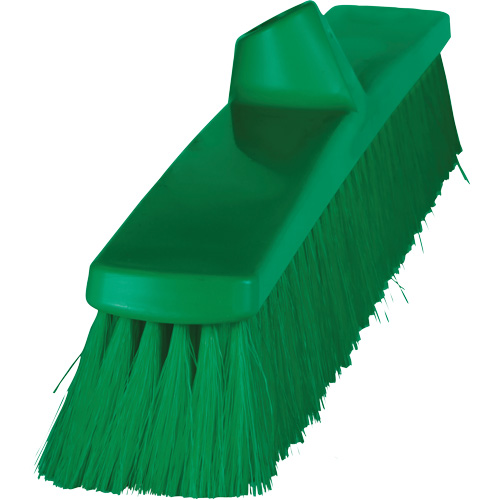 ColorCore Push Broom, Fine Bristles, 24", Polypropylene, Green NTL Industrial