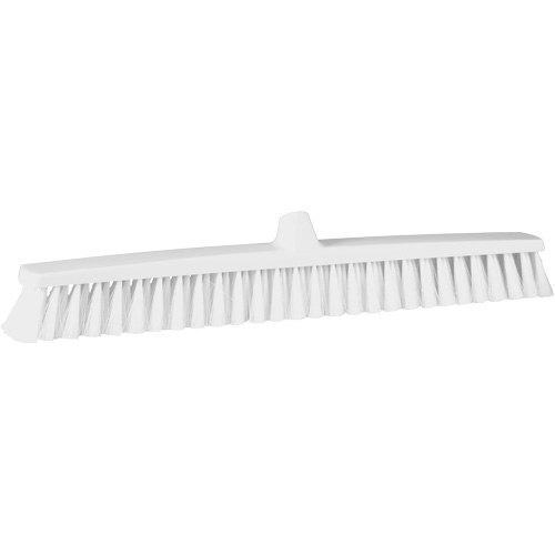 ColorCore Push Broom, Fine Bristles, 24", Polypropylene, White NTL Industrial
