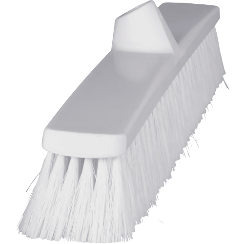 ColorCore Push Broom, Fine Bristles, 24", Polypropylene, White NTL Industrial