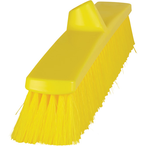ColorCore Push Broom, Fine Bristles, 24", Polypropylene, Yellow NTL Industrial