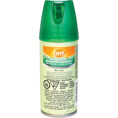 OFF! Deep Woods&reg; Insect Repellent, 25% DEET, Spray, 100 ml NTL Industrial