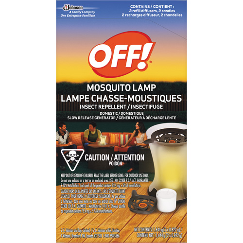 OFF! PowerPad&reg; Mosquito Repellent Lamp Refills, DEET Free, Refill, 1.644 g NTL Industrial