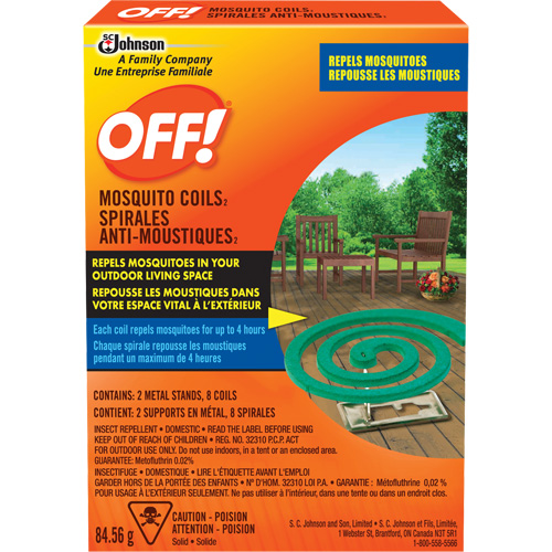 OFF! Mosquito Repellent Coils, DEET Free, Coil, 84.56 g NTL Industrial