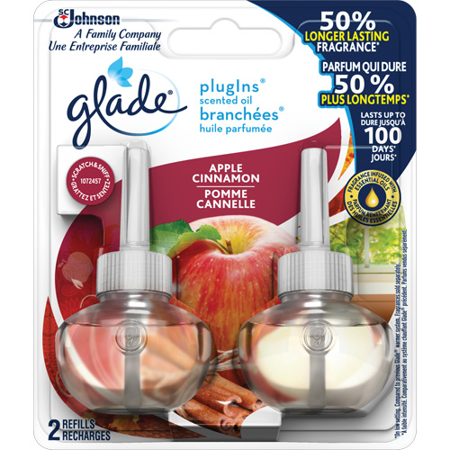 Glade&reg; PlugIns&reg; Scented Oil Refills, Apple Cinnamon, Cartridge NTL Industrial